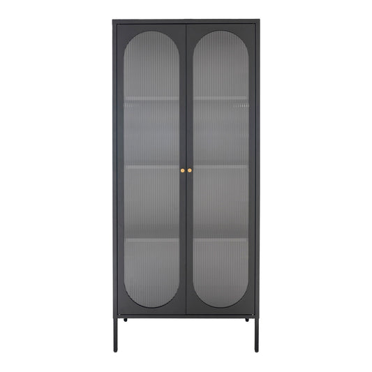 Adelaide Displayschrank  Schwarz, 80x180cm