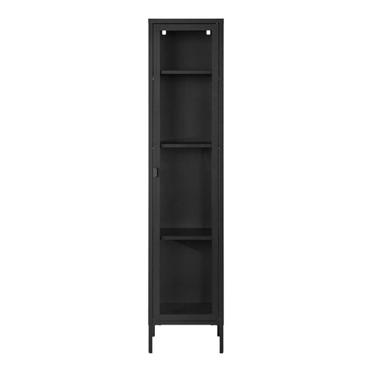 Brisbane Slim Display Schrank  Schwarz, 40x180cm