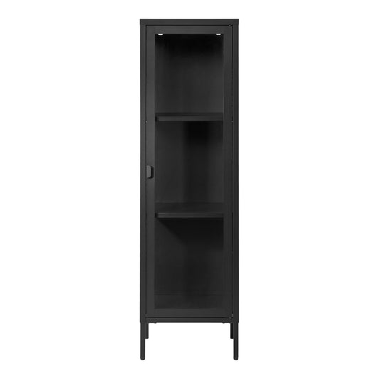 Brisbane Slim Display Schrank  Schwarz, 40x140cm